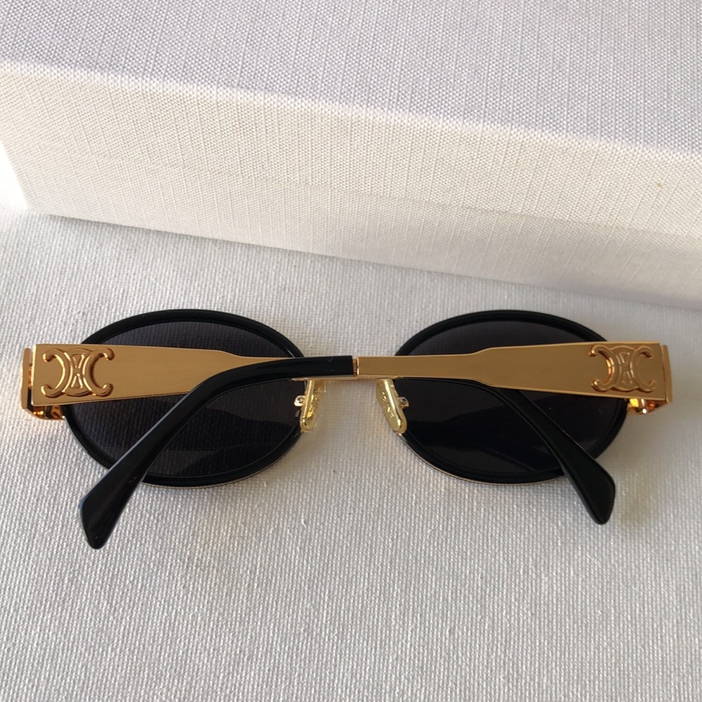Celine Black and Gold Sunglasses MK - Picture 3 of 10